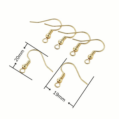 GOLD-FINISHED S925 SILVER EARRING HOOKS